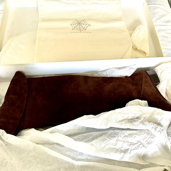 NWT Charlotte Olympia Swede over the knee boots size 38 - Picture 10 of 14